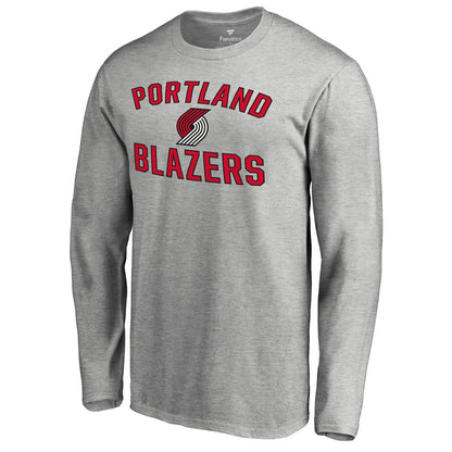 Portland Trail Blazers Victory Arch Long Sleeve T-Shirt - Ash for sale