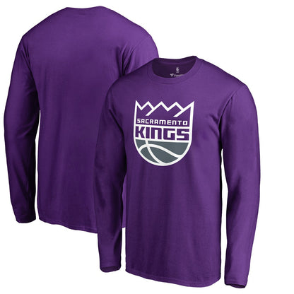 Sacramento Kings Primary Logo 2 Long Sleeve T-Shirt - Purple sale