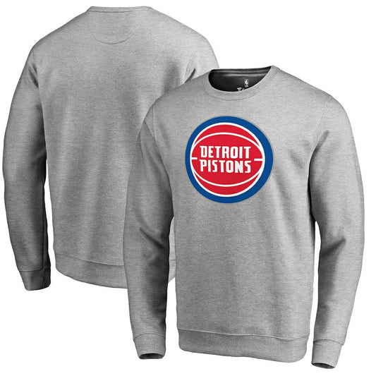 Detroit Pistons Primary Logo Sweatshirt sale - Heathered Gray shop