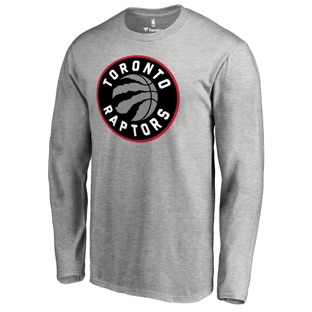 Toronto Raptors Primary Logo Long Sleeve T-Shirt - Heather Gray outlet