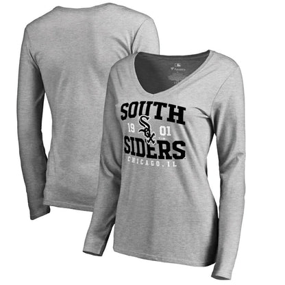 Chicago White Sox Women's South Siders Hometown Long Sleeve T-Shirt - Ash