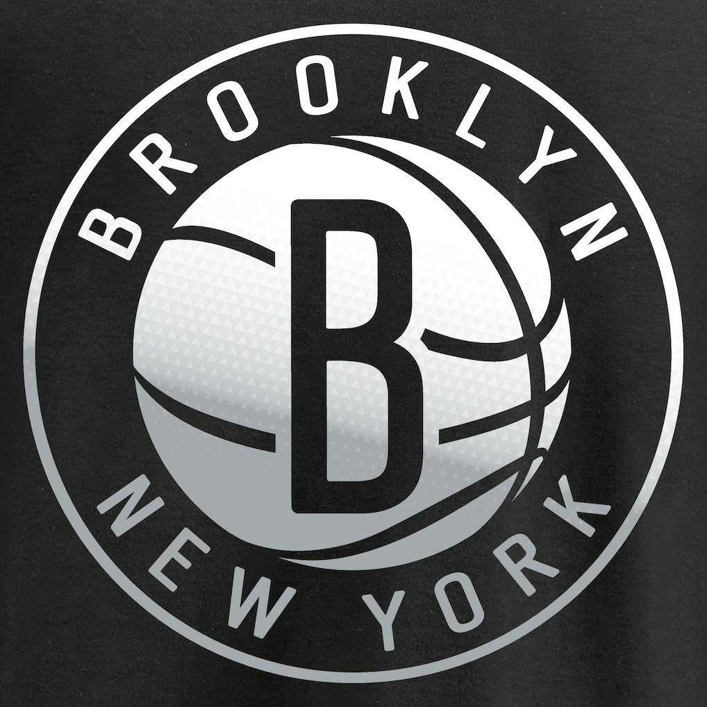 Brooklyn Nets Gradient Logo Pullover Hoodie - Black sale
