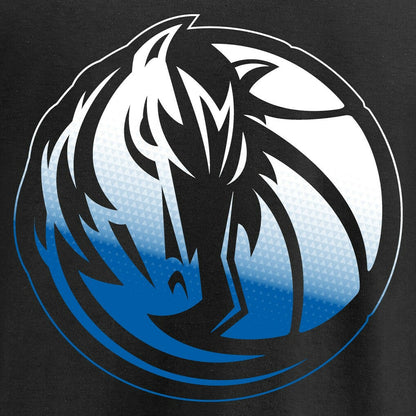 Dallas Mavericks Gradient Logo Long Sleeve T-Shirt sale - Black discount