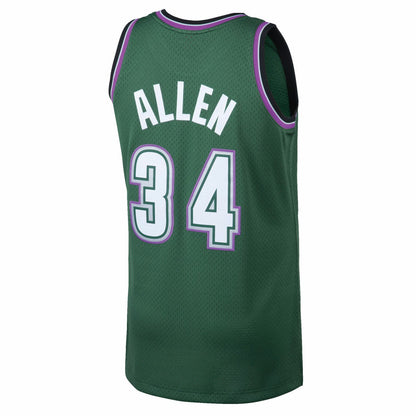 Ray Allen Milwaukee Bucks 1996/97 Hardwood Classics Swingman Jersey - Kelly Green | Mitchell & Ness cheap