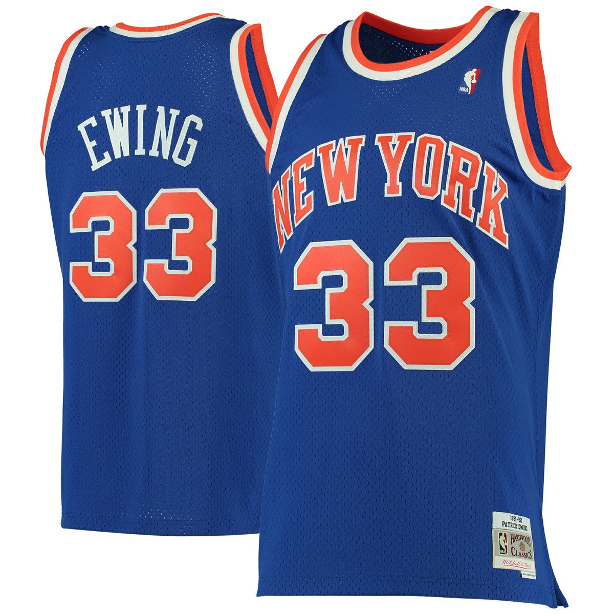 Patrick Ewing New York Knicks 1991/92 Hardwood Classics Swingman Jersey - Blue | Mitchell & Ness discount