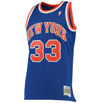 Patrick Ewing New York Knicks 1991/92 Hardwood Classics Swingman Jersey - Blue | Mitchell & Ness discount