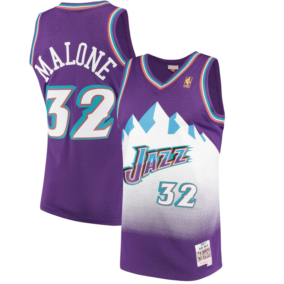Karl Malone Utah Jazz 1996/97 Hardwood Classics Swingman Jersey - Purple | Mitchell & Ness cheap