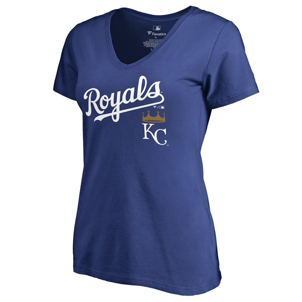 Kansas City Royals Women's Team Lockup T-Shirt - Royal