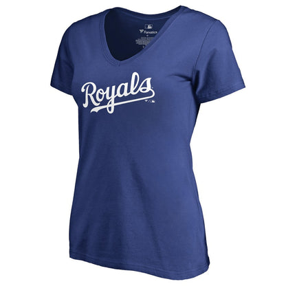 Kansas City Royals Women's Team Wordmark T-Shirt - Royal
