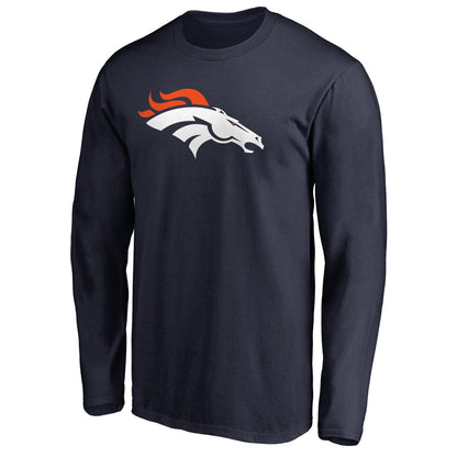 Denver Broncos Primary Logo Long-Sleeve T-Shirt - Navy online