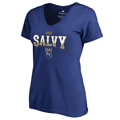 Salvador Perez Kansas City Royals Women's Player Hometown Collection V-Neck T-Shirt - Royal