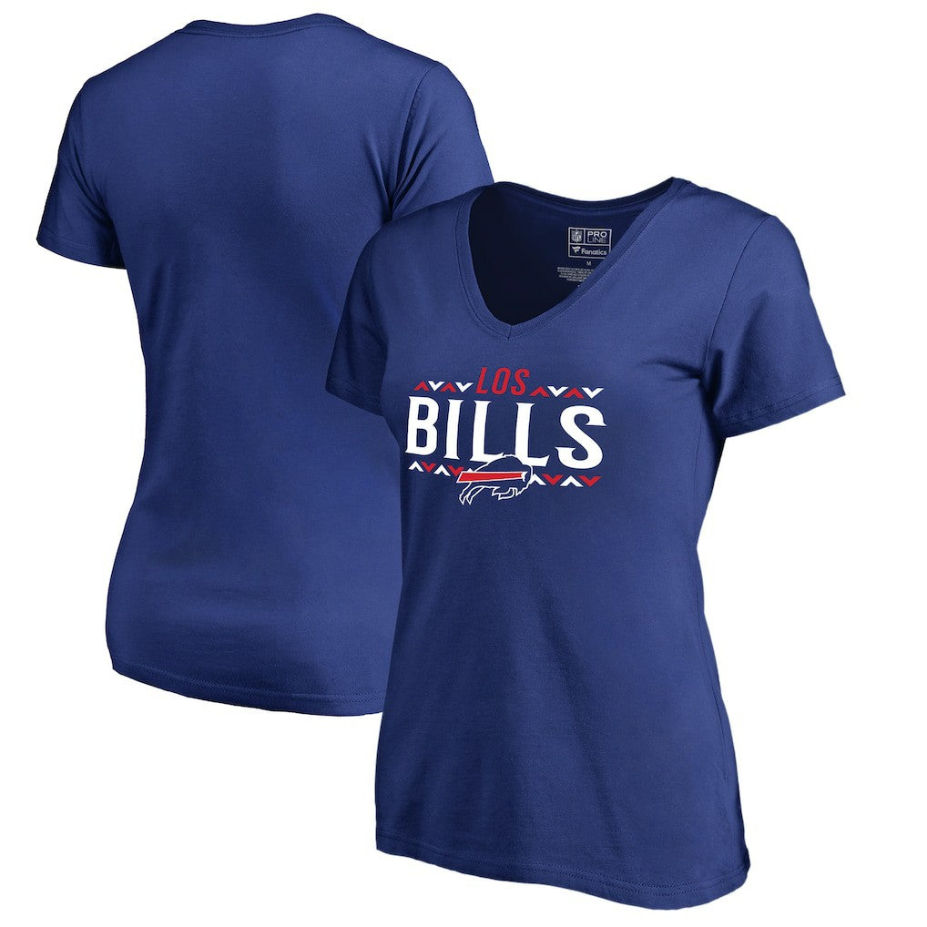 Buffalo Bills Women's Arriba V-Neck T-Shirt - Royal sale
