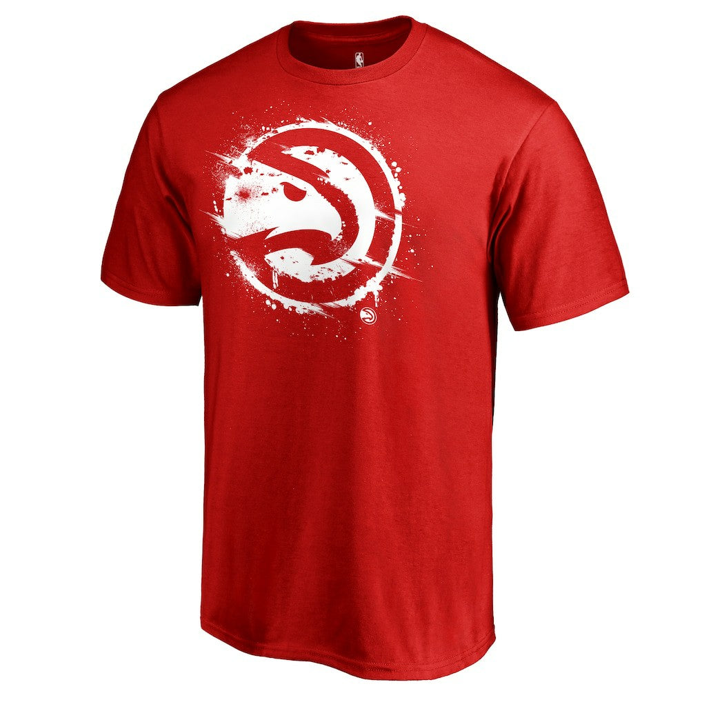 Atlanta Hawks Splatter Logo T-Shirt - Red cheap