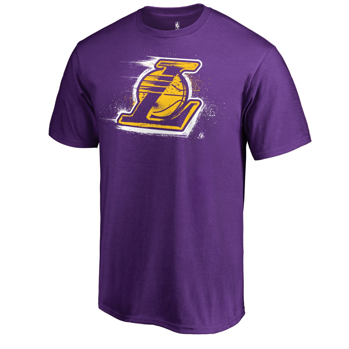 Los Angeles Lakers Splatter Logo T-Shirt - Purple on sale