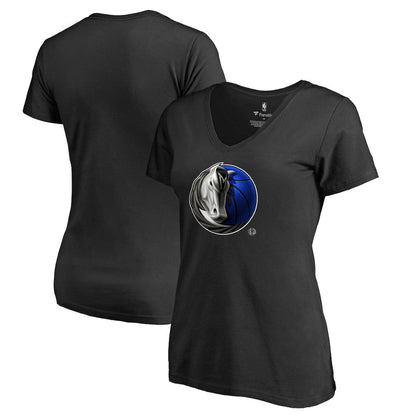 Dallas Mavericks Women's Midnight Mascot V-Neck T-Shirt sale - Black sale