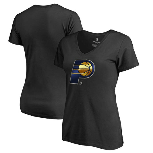 Indiana Pacers Women's Midnight Mascot V-Neck T-Shirt - Black discount