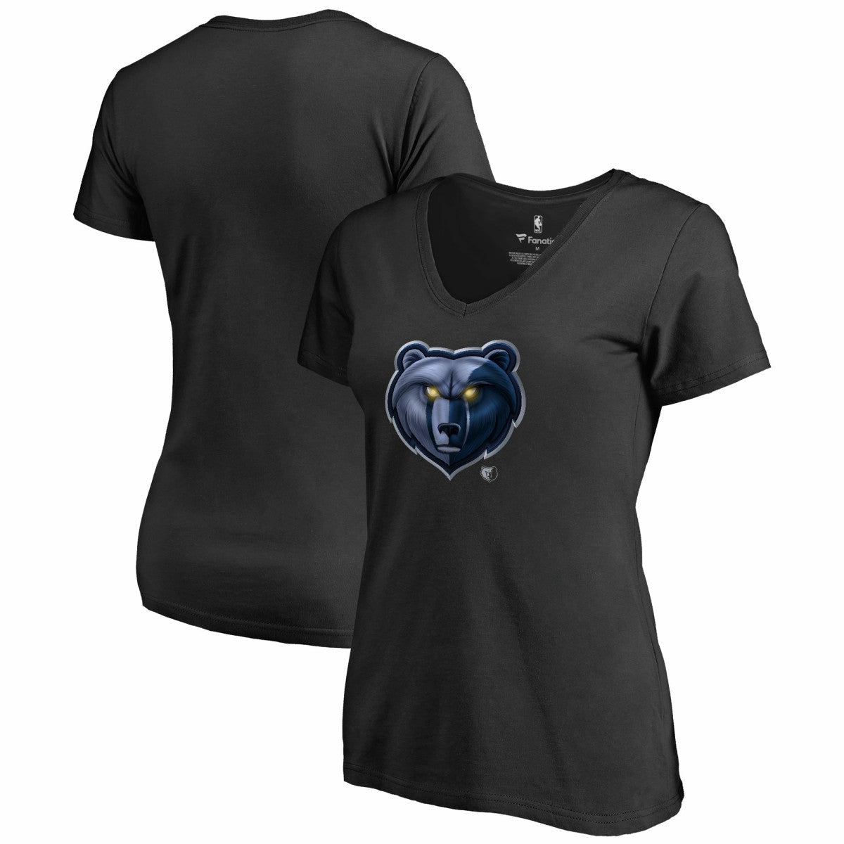 Memphis Grizzlies Women's Midnight Mascot V-Neck T-Shirt - Black shop