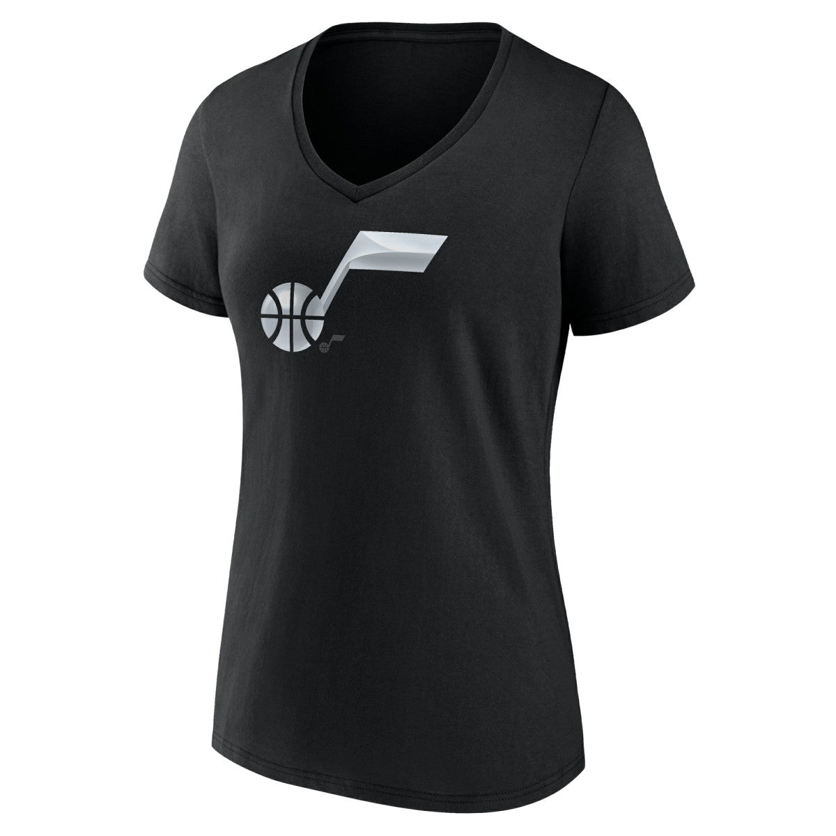 Utah Jazz Women's Midnight Mascot V-Neck T-Shirt - Black on sale