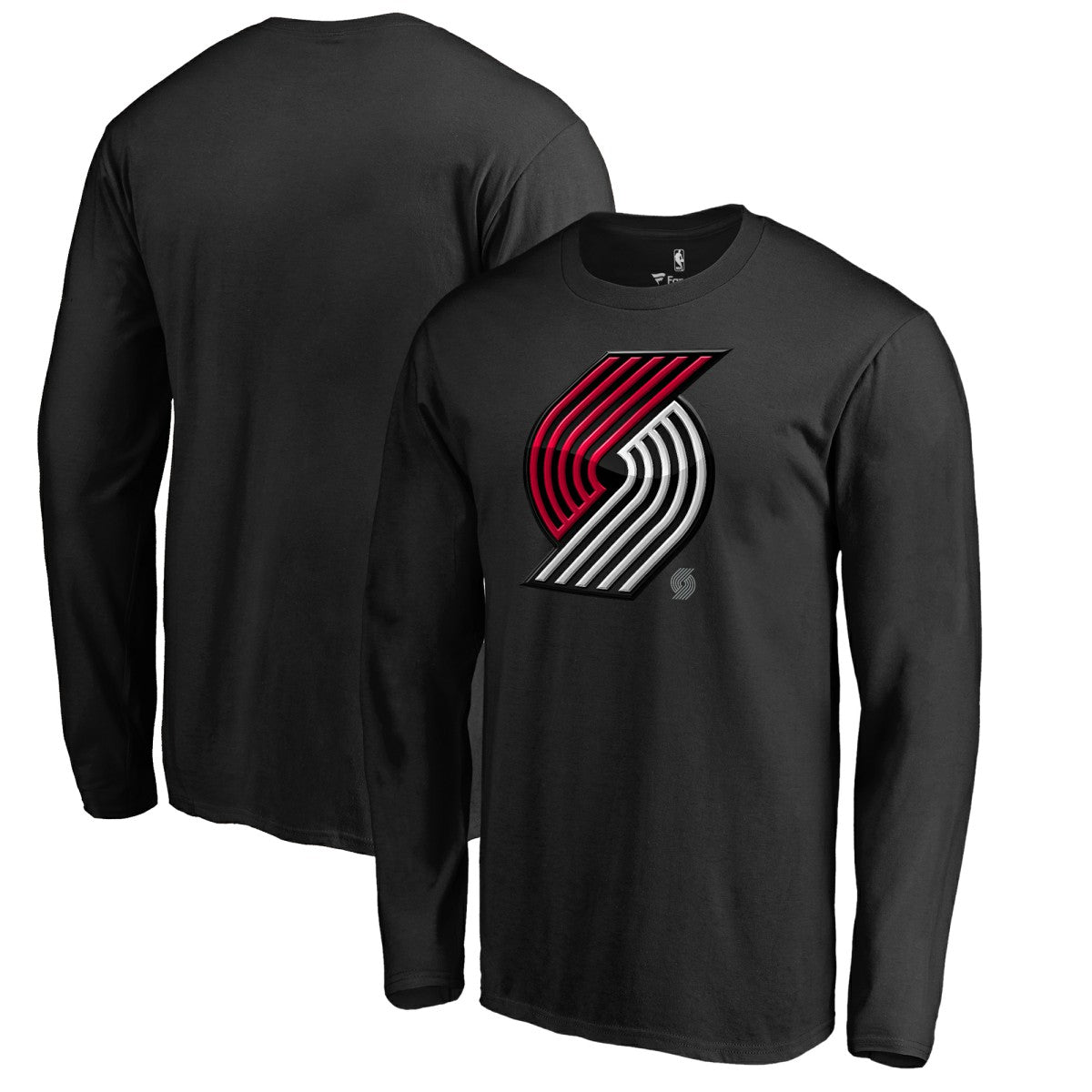Portland Trail Blazers Midnight Mascot Long Sleeve T-Shirt - Black shop