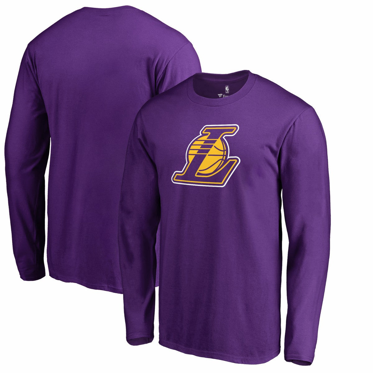 Los Angeles Lakers Alternate Logo Long Sleeve T-Shirt - Purple discount