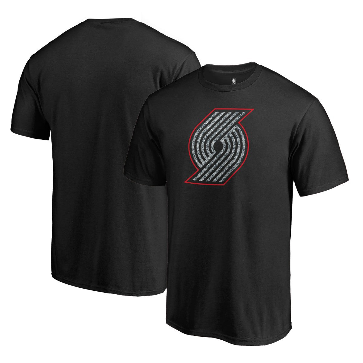 Portland Trail Blazers Static Logo T-Shirt - Black for sale