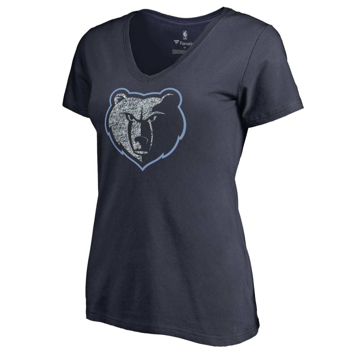 Memphis Grizzlies Women's Static Logo V-Neck T-Shirt - Navy online