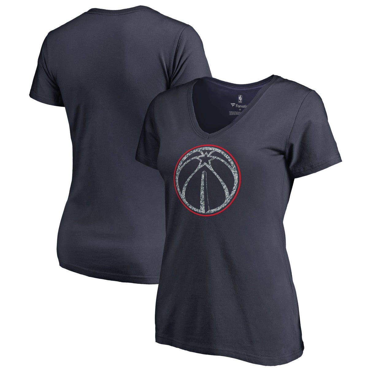 Washington Wizards Women's Static Logo V-Neck T-Shirt - Navy shop