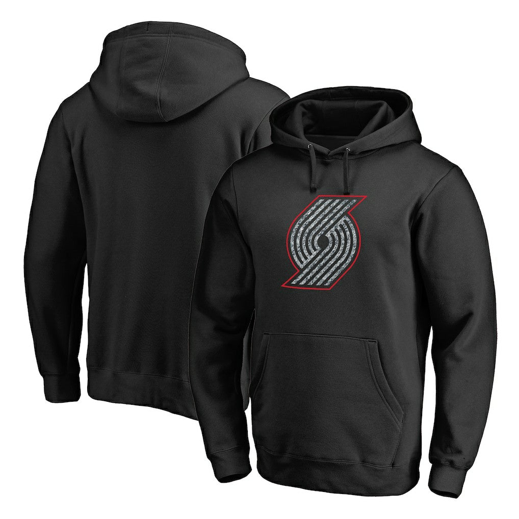 Portland Trail Blazers Static Logo Pullover Hoodie sale - Black discount