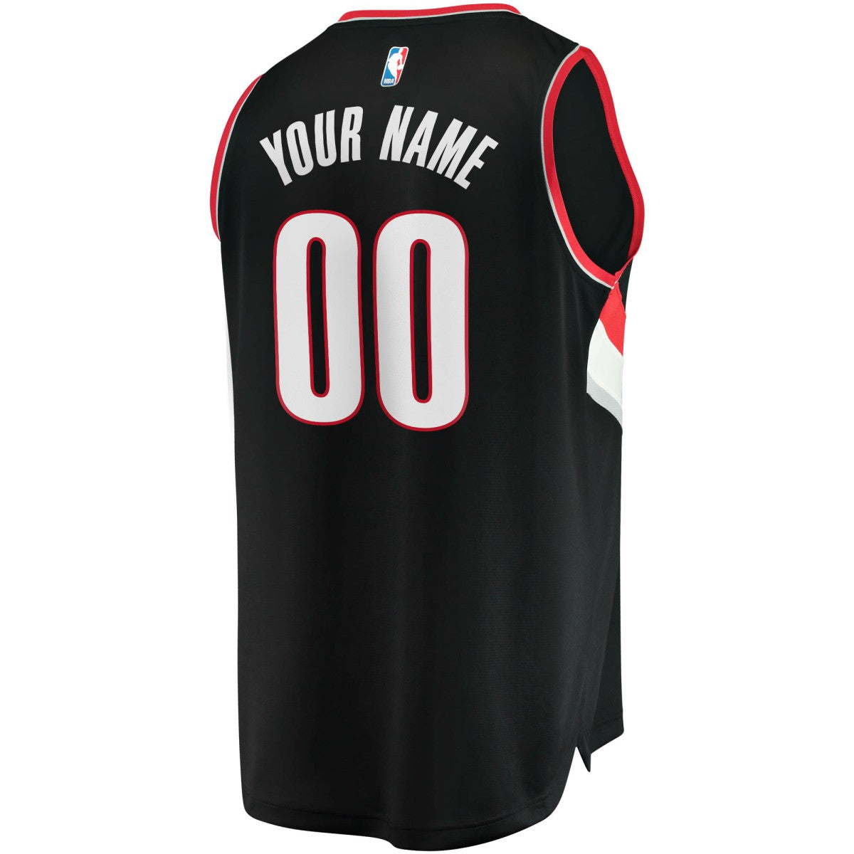 Portland Trail Blazers Fast Break Custom Replica Jersey Black - Icon Edition | Fanatics shop