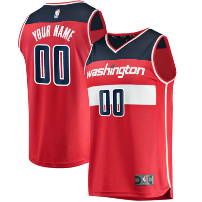 Washington Wizards Fast Break Custom Replica Jersey Red - Icon Edition | Fanatics discount