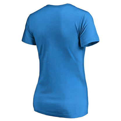 Detroit Lions Women's Vintage Collection Victory Arch V-Neck T-Shirt - Blue online