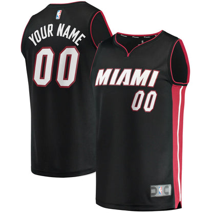 Miami Heat Youth Fast Break Custom Replica Jersey Black - Icon Edition | Fanatics cheap