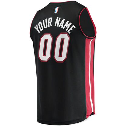 Miami Heat Youth Fast Break Custom Replica Jersey Black - Icon Edition | Fanatics cheap
