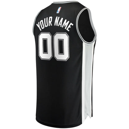 San Antonio Spurs Youth Fast Break Custom Replica Jersey Black - Icon Edition | Fanatics cheap