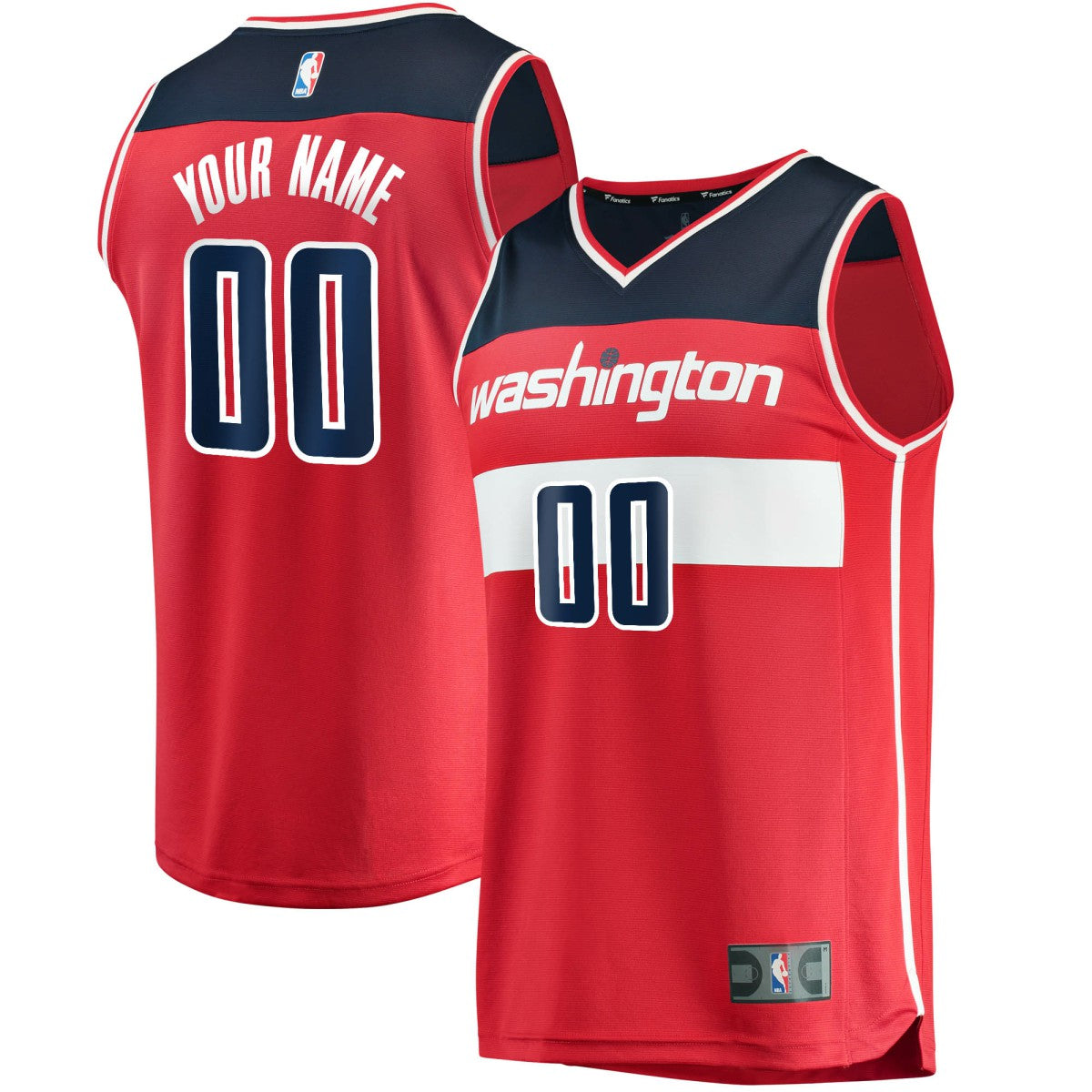 Washington Wizards Youth Fast Break Custom Replica Jersey Red - Icon Edition | Fanatics online