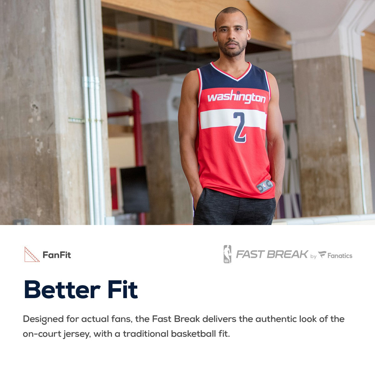 Washington Wizards Youth Fast Break Custom Replica Jersey Red - Icon Edition | Fanatics online