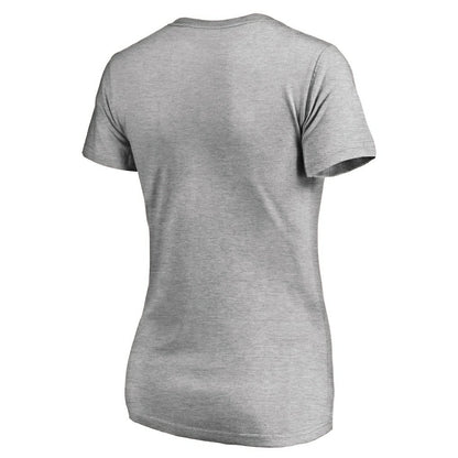 Brooklyn Nets Women's Primary Logo V-Neck T-Shirt - Ash shop
