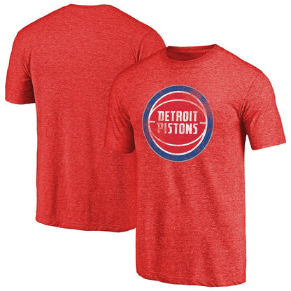 Detroit Pistons Distressed Logo Tri-Blend T-Shirt sale - Red online