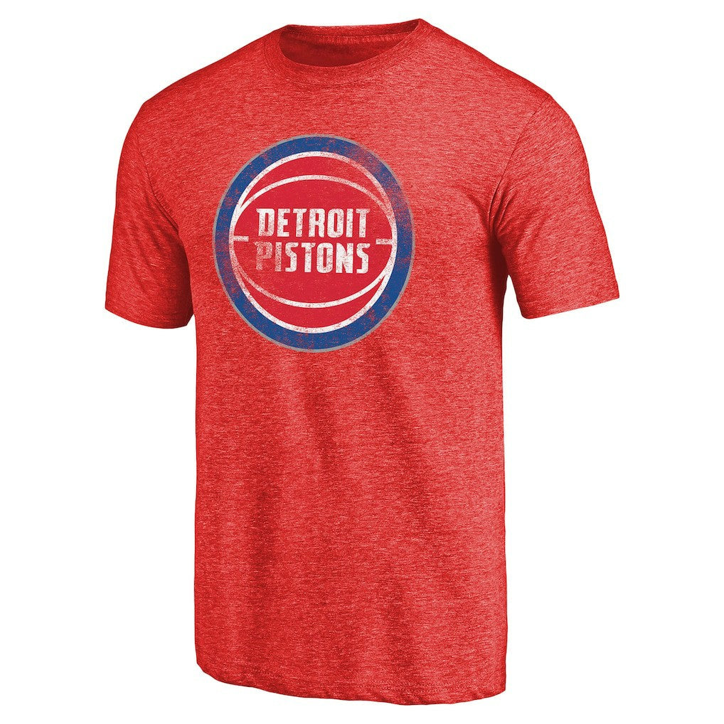 Detroit Pistons Distressed Logo Tri-Blend T-Shirt sale - Red online