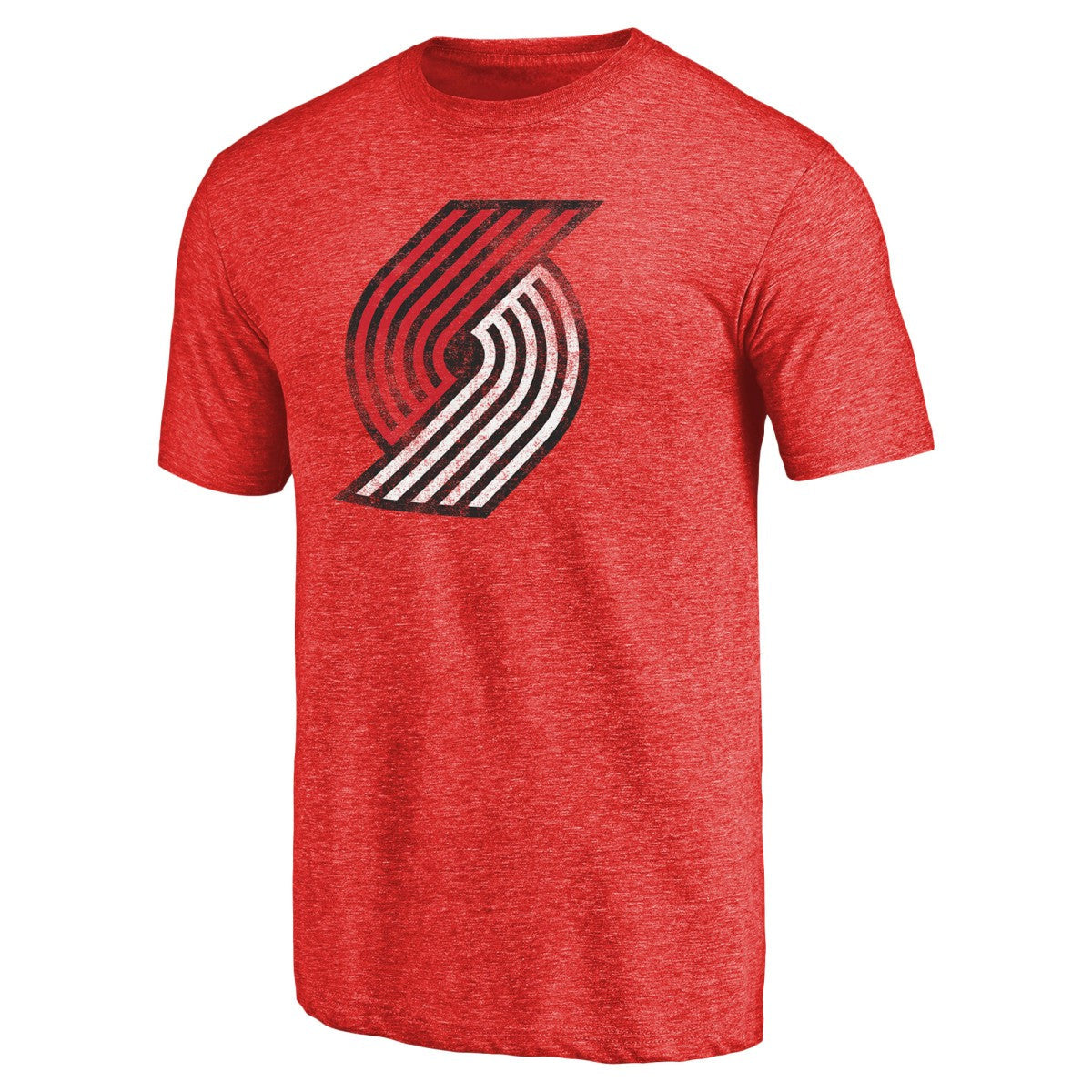 Portland Trail Blazers Distressed Logo Tri-Blend T-Shirt - Red cheap
