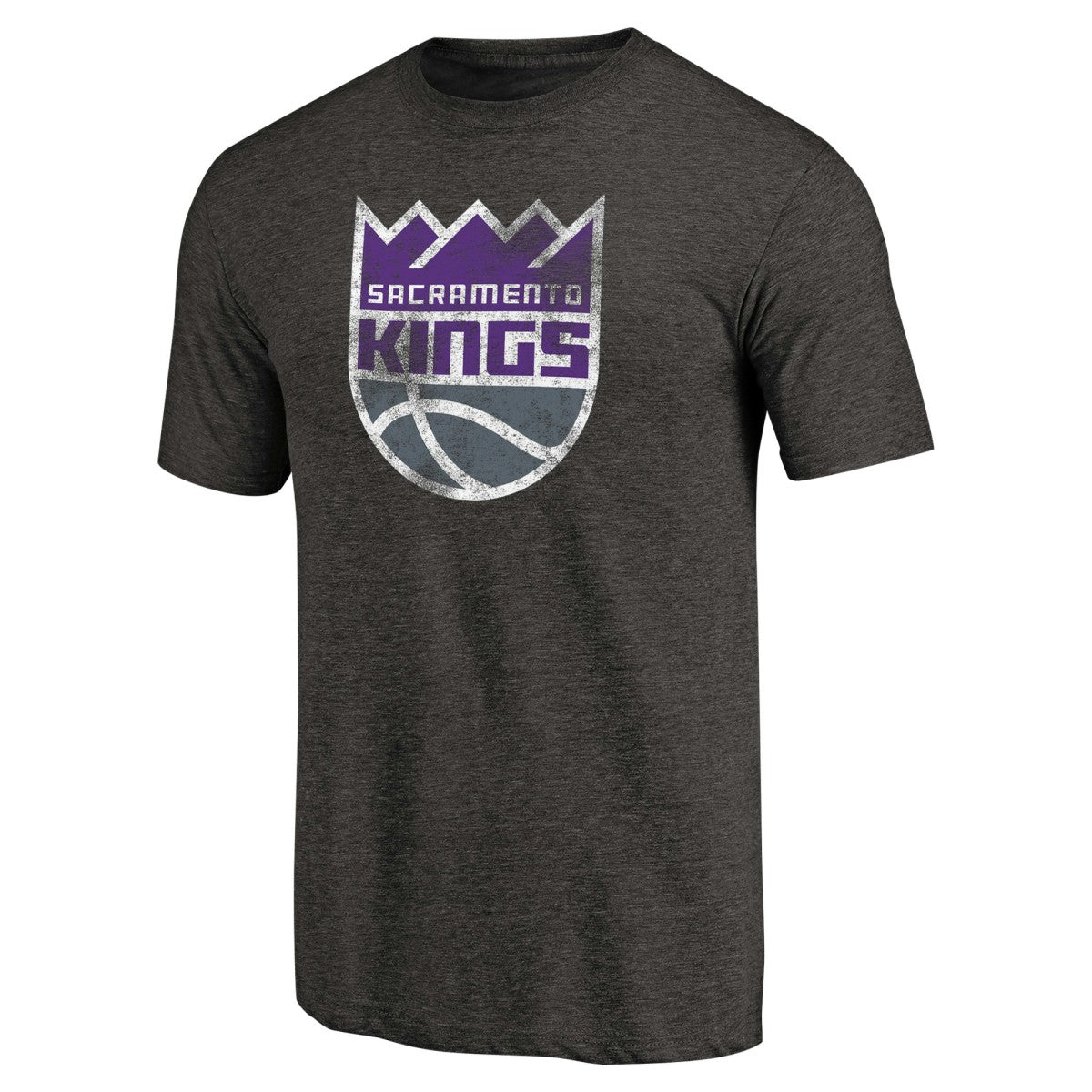 Sacramento Kings Distressed Logo Tri-Blend T-Shirt - Black outlet