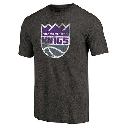 Sacramento Kings Distressed Logo Tri-Blend T-Shirt - Black outlet