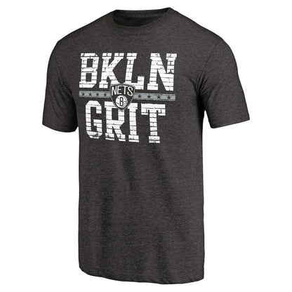 Brooklyn Nets Brick Work Hometown Collection Tri-Blend T-Shirt - Black shop