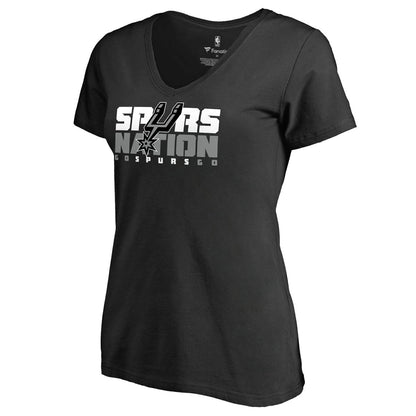 San Antonio Spurs Women's Spurs Nation Hometown Collection T-Shirt - Black shop