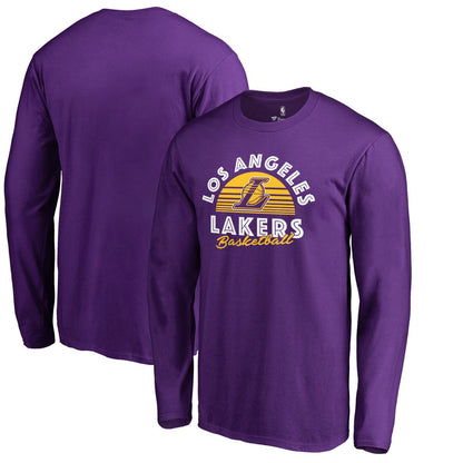 Los Angeles Lakers Sundown Hometown Collection Long Sleeve T-Shirt - Purple cheap