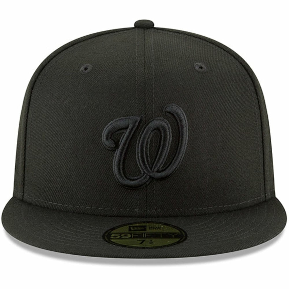 Washington Nationals Primary Logo Basic 59FIFTY Fitted Hat - Black | New Era