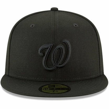 Washington Nationals Primary Logo Basic 59FIFTY Fitted Hat - Black | New Era