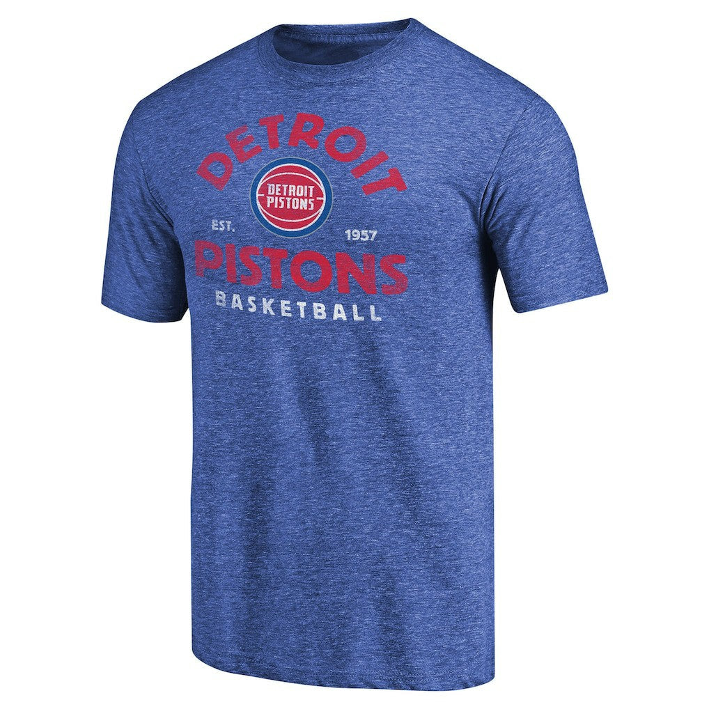 Detroit Pistons Vintage Arch Tri-Blend T-Shirt sale - Royal shop