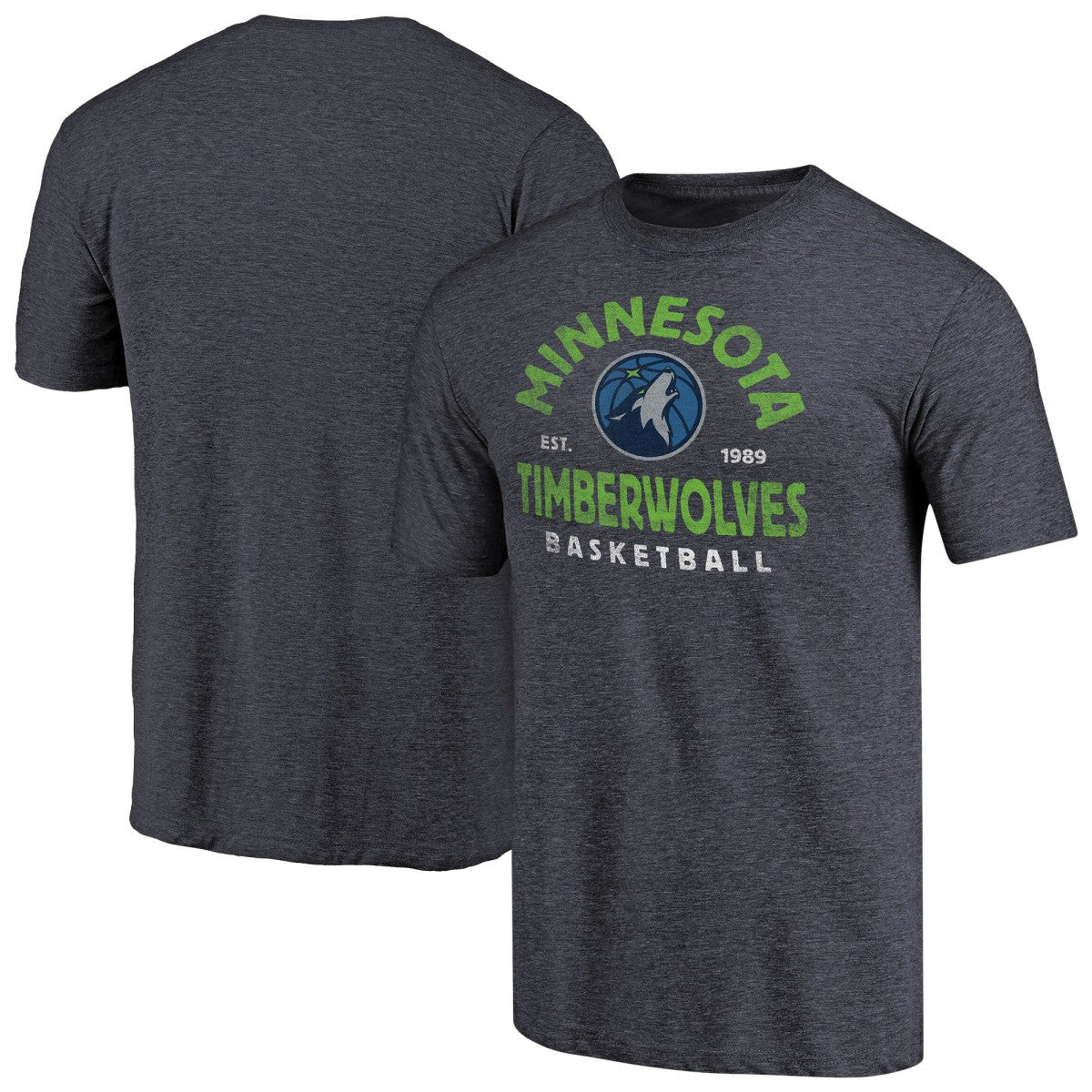 Minnesota Timberwolves Vintage Arch Tri-Blend T-Shirt - Navy online