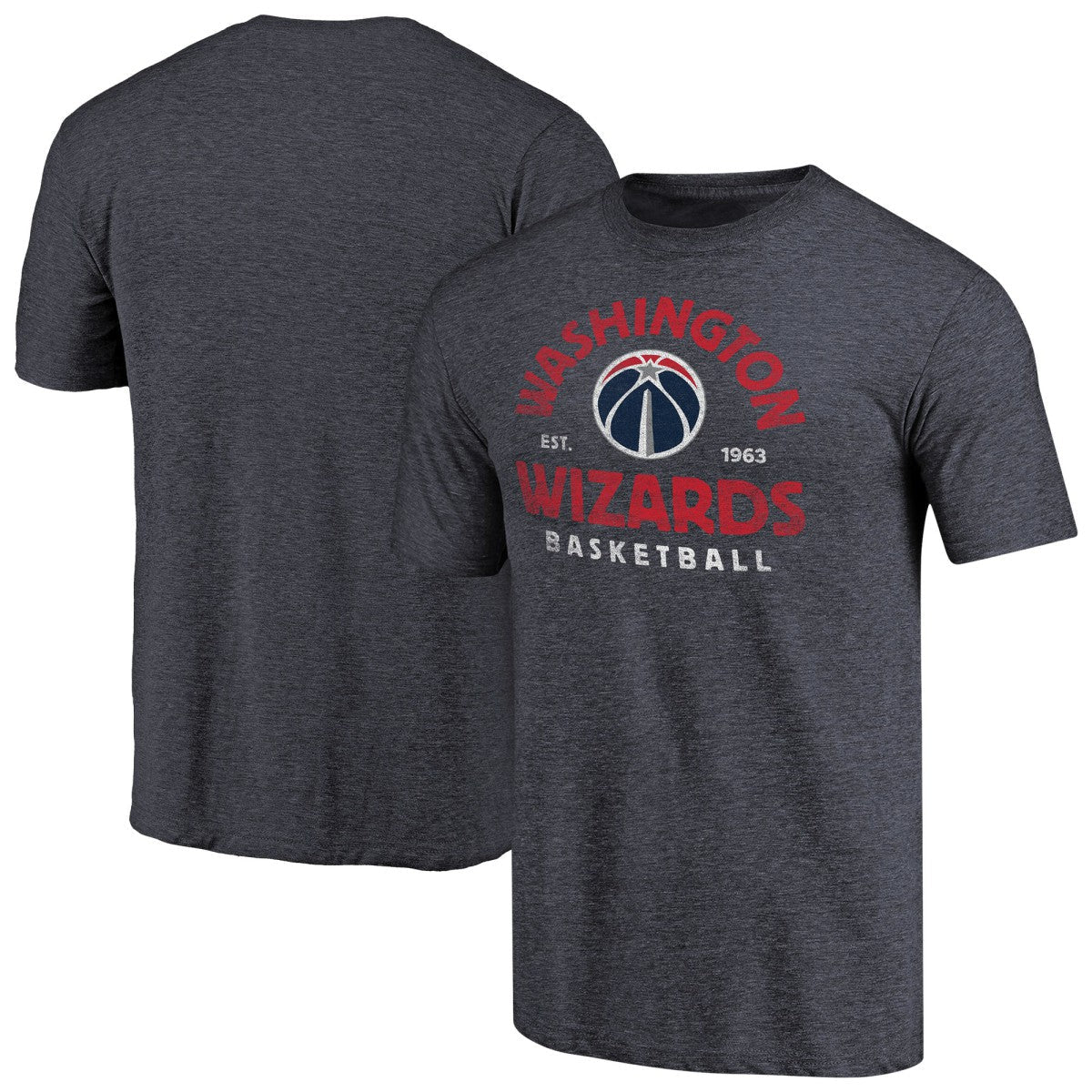 Washington Wizards Vintage Arch Tri-Blend T-Shirt - Navy shop